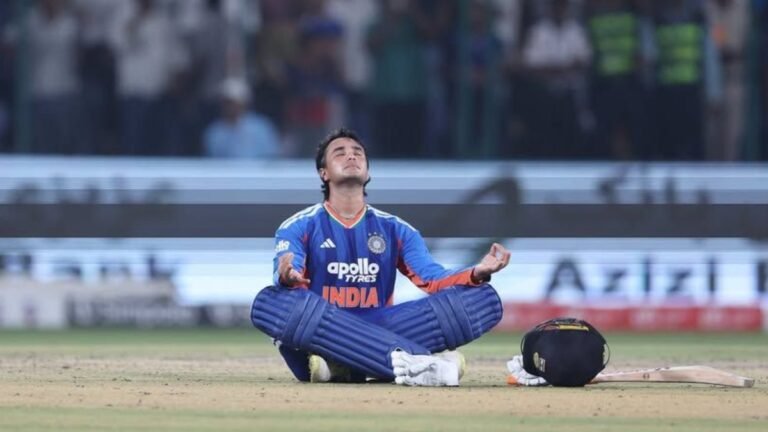 Abhishek Sharma Celebration After 30-Ball Century